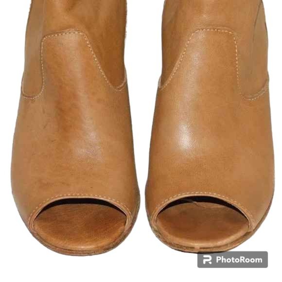 Cordani Open Toe Leather Ankle Bootie Made In Italy Size 38 (US Size 7.5-8) - Picture 3 of 11